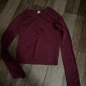 lululemon athletica Dark Red Long Sleeve Top